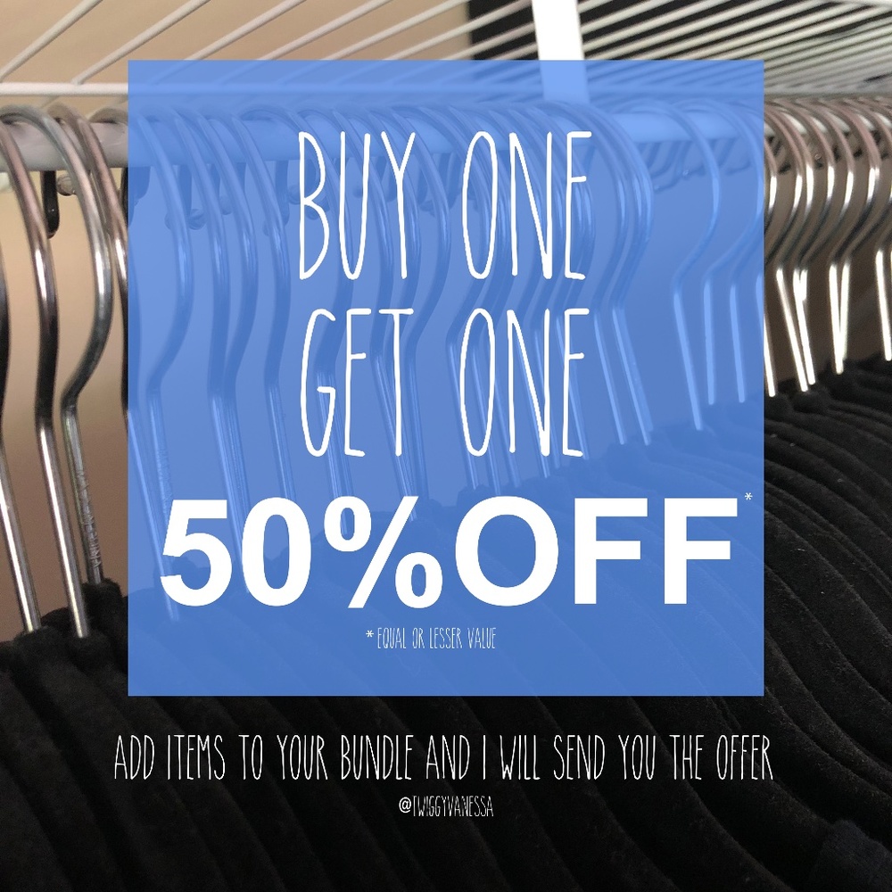 BOGO SALE! 🎉 EVERYTHING BUY ONE GET ONE 50% OFF!